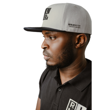 Load image into Gallery viewer, Snapback Cap (Grey/Navy)